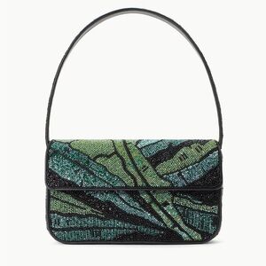 STAUD Tommy Beaded Green Palm Bag No Longer Sold!!